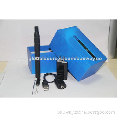 Bauway Ciggo Harsh 1,000 Puffs 650mAh Dry Herb Electronic Cigarette with Blue and Black Colors